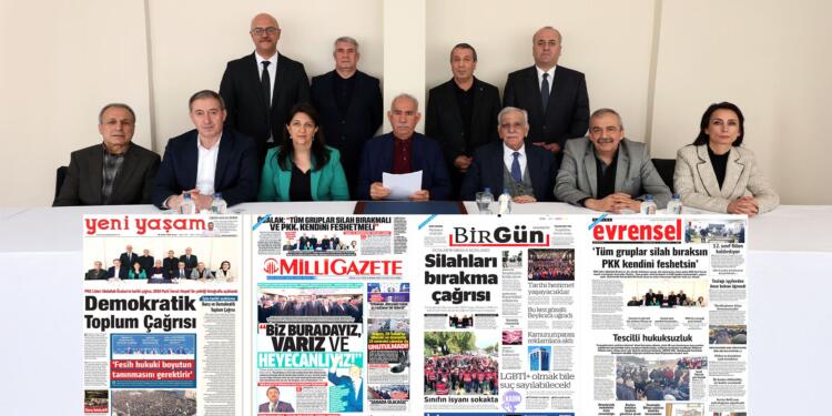 ‘Asrın Çağrısı’ gazete manşetlerinde