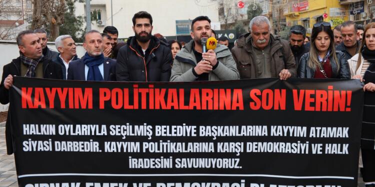 Kayyım protestosu: Hakkımızın gasp edilmesine alışmayacağız