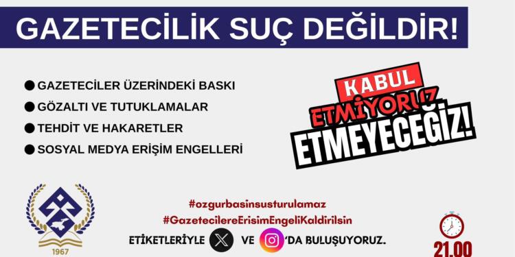 Wan Barosu’ndan ‘#ozgurbasinsusturulamaz’ kampanyası