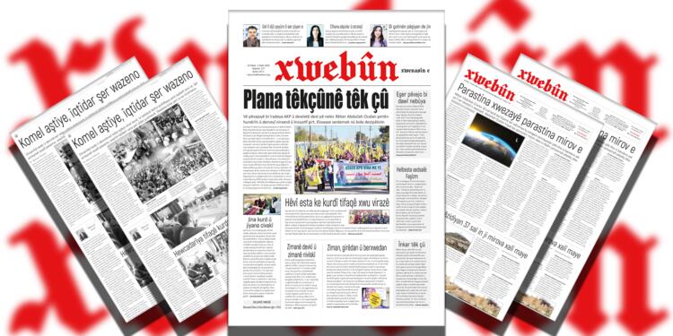 Xwebûn’un bu haftaki manşeti ‘Çöktürme Planı’