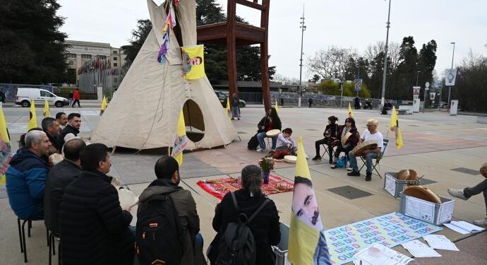 ‘Dünya İçin Davullar’ etkinliğinde Öcalan’a özgürlük talebi