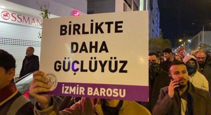 İzmir Barosu emniyete yürüdü