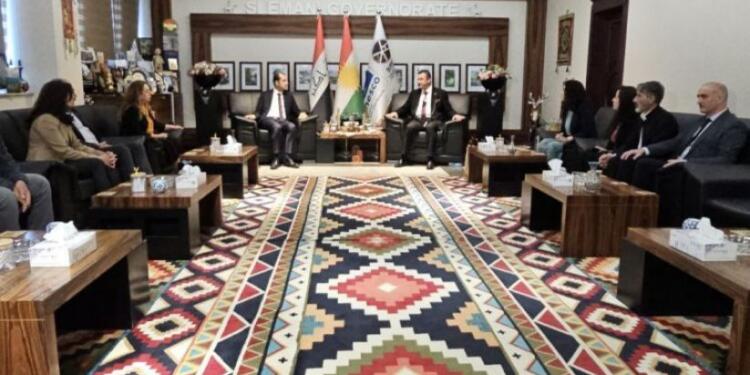 DEM Parti ve DBP Silêmanî Valisi ile görüştü