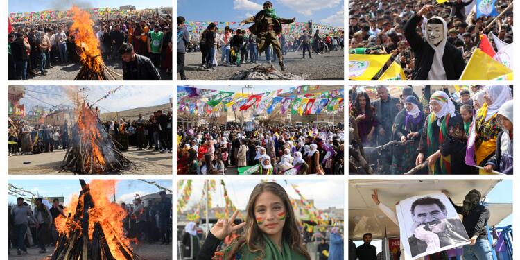 Yüz binler Newroz ateşi yaktı: Öcalan’a güvenimiz tam