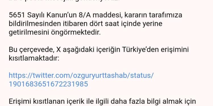 Özgür Yurttaş Haber’in X hesabına erişim engeli