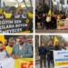 Eğitim-Sen’e soruşturma birçok kentte protesto edildi