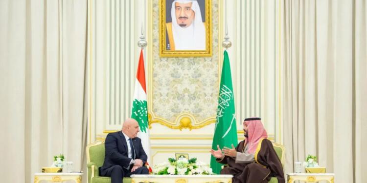 Lübnan Cumhurbaşkanı Aoun, ilk ziyaretini Suudi Arabistan’a yaptı
