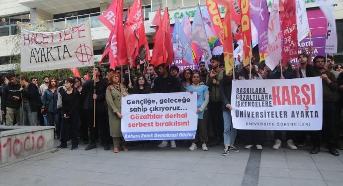 Ankara’daki polis şiddeti protesto edildi