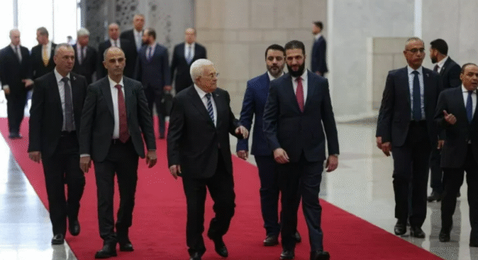 Mahmud Abbas, Şara ile görüştü