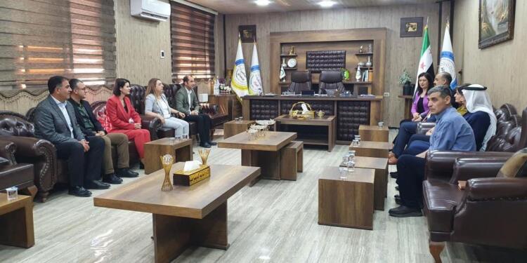 DBP ve DEM Parti heyeti Reqa’da temaslarını sürdürüyor