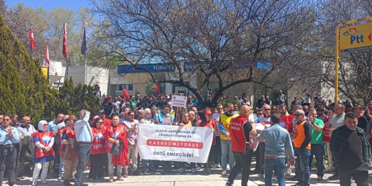 ODTÜ’de işçilerden yürüyüş