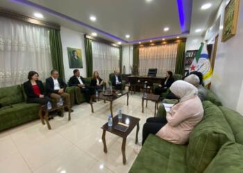 DBP ve DEM Parti’den Özerk Yönetim Dış İlişkiler Dairesi’ne ziyaret