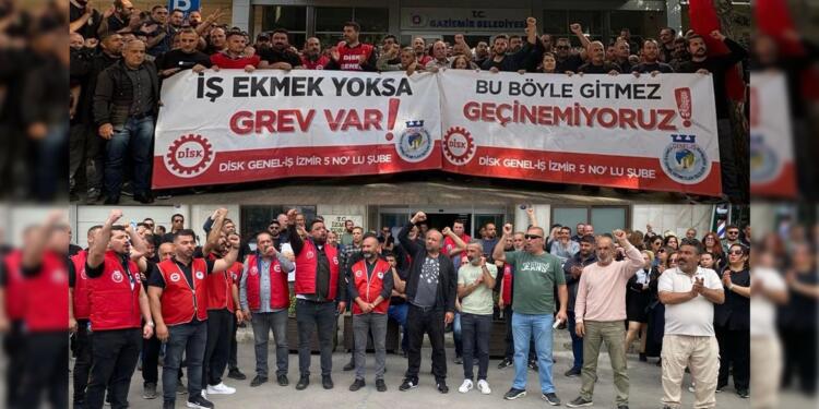 İzmir’de 2 belediyede işçiler iş bırakma eylemine başladı