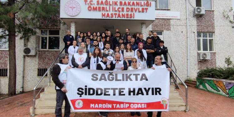 Mêrdîn’de sağlıkta şiddet protestosu