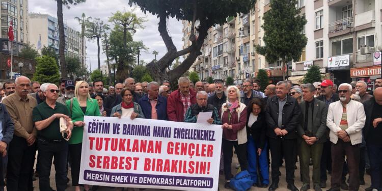 Öğrencilerin tutuklanması Mersin’de protesto edildi