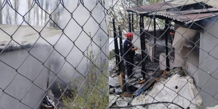 Prefabrik evde yangın: 2 çocuk hayatını kaybetti