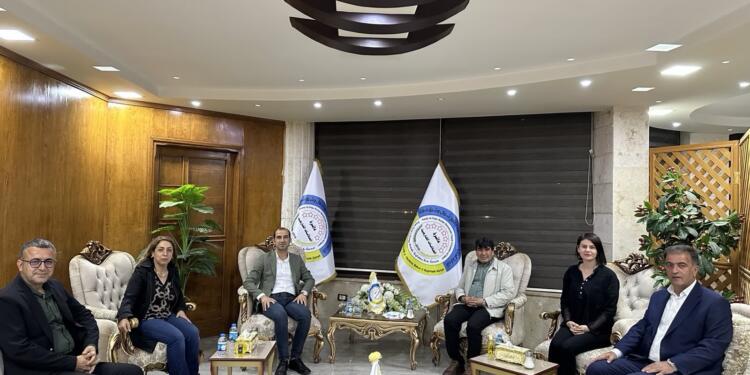 DBP ve DEM Parti heyeti Ulusal Konferans için Rojava’ya gitti