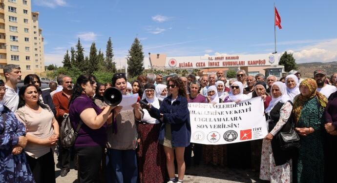 Şakran Cezaevi önünde açıklama: İhlalleri sonlandırın