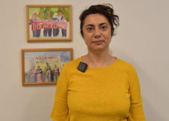 Kadın özgürlük mücadelesini tuvaline yansıttı