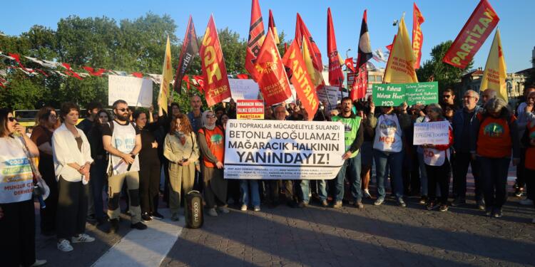 Mağarcık için İstanbul ve Ankara’da eylem: Tapulara el konuluyor