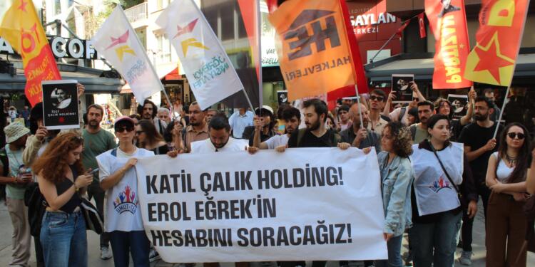Katledilen işçi Erol Eğrek için eylem: Katil Çalık Holding