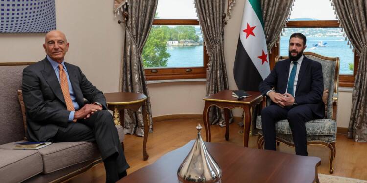 Ahmed Şara, ABD’nin Suriye Özel Temsilcisi Barrack ile görüştü