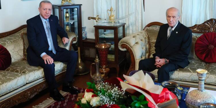 Erdoğan-Bahçeli görüşmesi yarım saat sürdü
