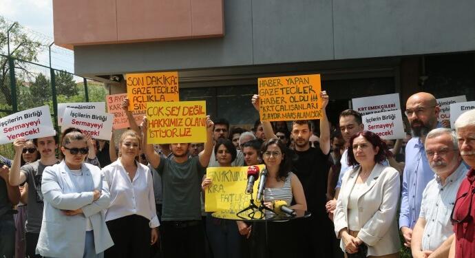 KRT emekçilerine dayanışma ziyareti