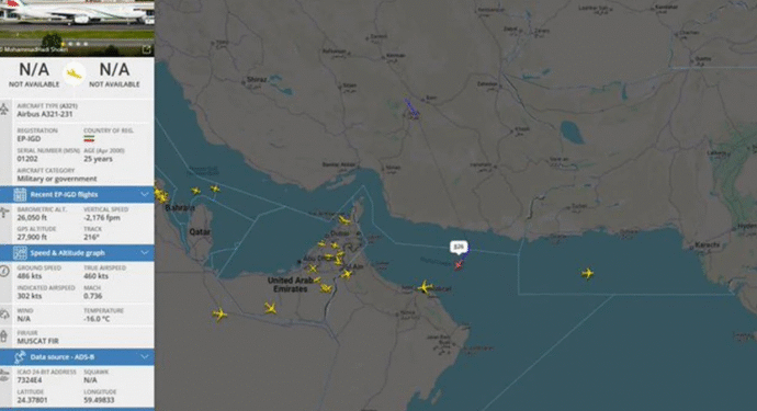 İran’dan 3 uçak Umman’a gitti