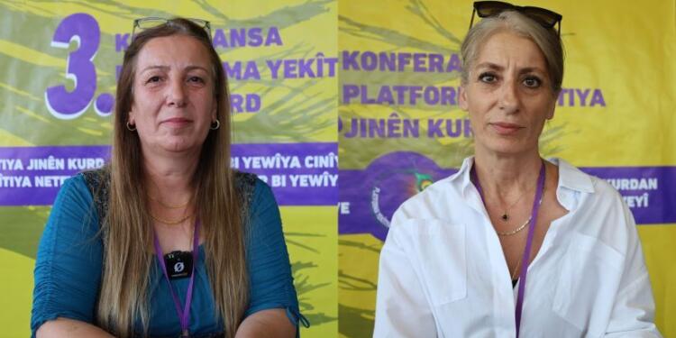 Kürt Kadın Birliği Platformu konferansına katılanlar: Kürt kadınları dünyaya örnek oldu