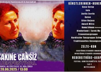 Sakine Cansız Kadın Festivali 28 Haziran’da