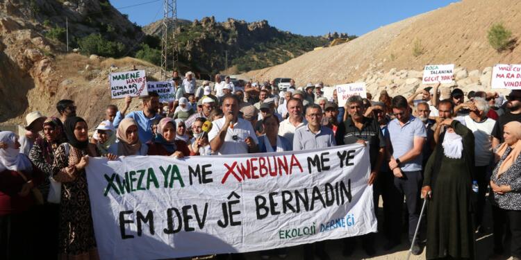 Pîran’da madene karşı eylem: Doğa talanıyla karşı karşıyayız