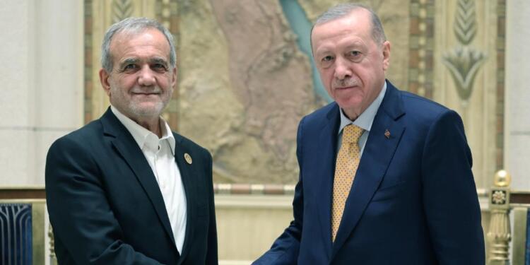 Erdoğan Pezeşkiyan ile görüştü