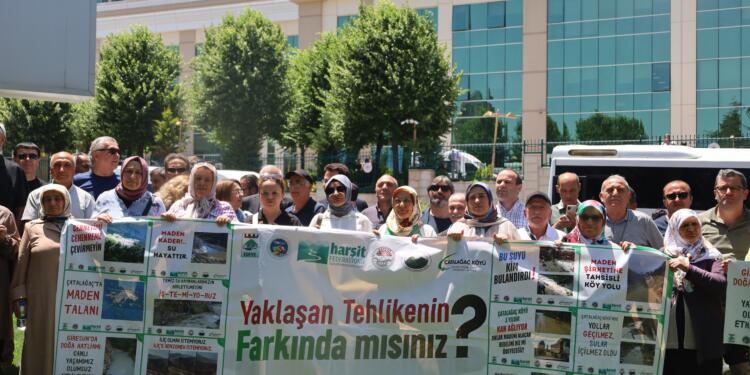 AKP’li vekilin madeninde yapılan atık havuzuna köylüler tepki gösterdi