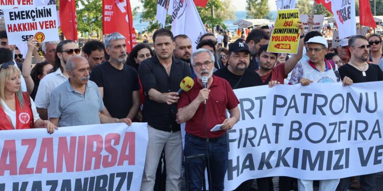 KRT TV çalışanları sokaktan seslendi: Hakkımızı alana kadar mücadele edeceğiz