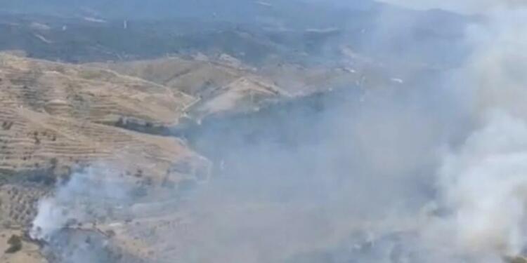 Seferihisar’da ormanlık alanda yangın çıktı