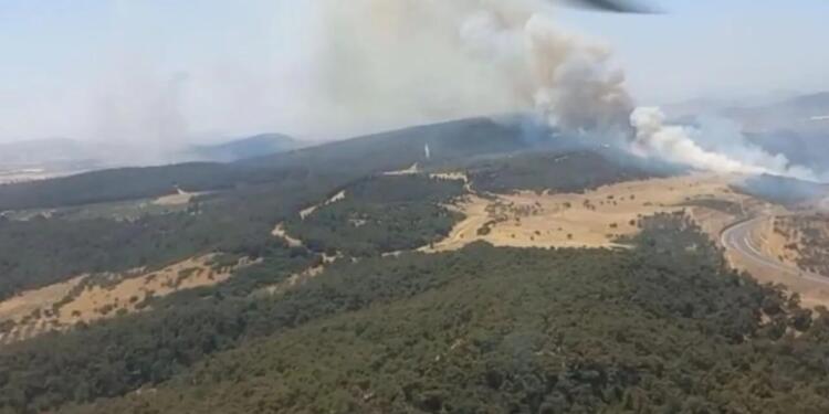 Foça’daki orman yangını kontrol altına alındı