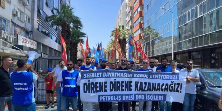 DYO boya işçileri İzmir’de eylemde