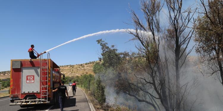 Mêrdîn’de ormanlık alanda yangın