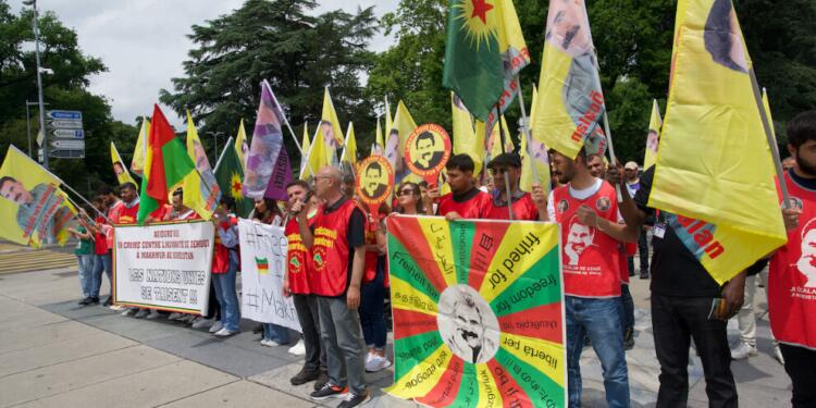 Cenevre eyleminde Mexmûr’daki ablukaya karşı uluslararası kamuoyuna çağrı yapıldı