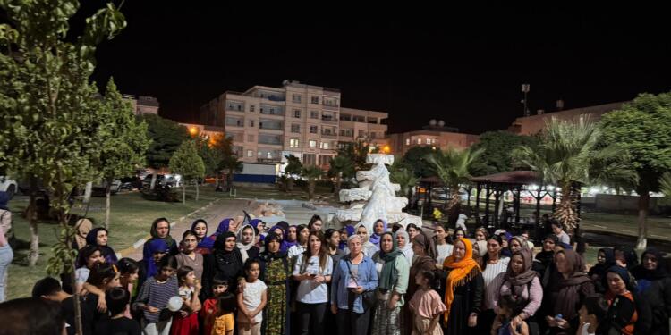 Weranşar’da kadın katliamlarına karşı yürüyüş yapıldı