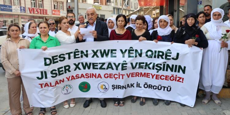 Şirnex’te ‘İklim ve Kıyı Kanunu’na tepki