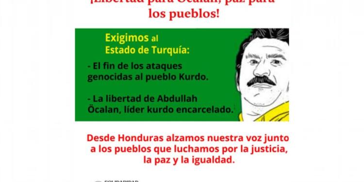 Honduras’tan İmralı’ya direniş mesajı: Sözleriniz özgür yaşamı büyütüyor