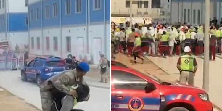 İş bırakan Akkuyu Nükleer Güç Santrali işçilerine müdahale