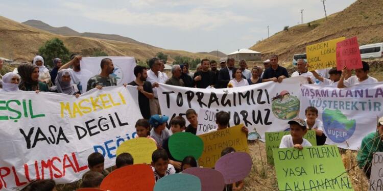 Zîlan’da madenciliğin önünü açan yasaya tepki