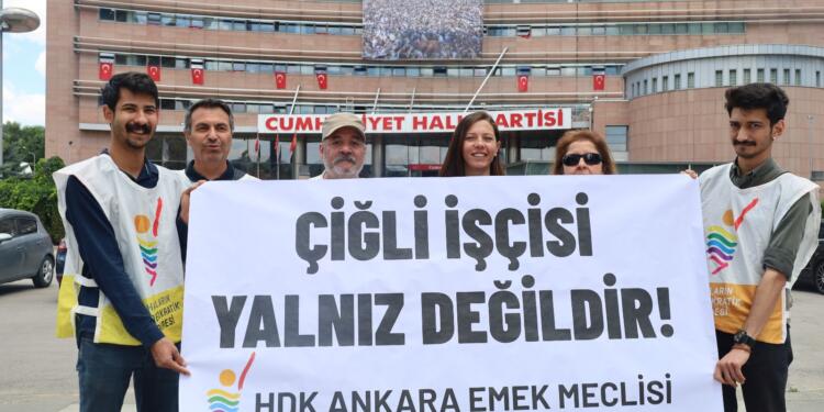 HDK Emek Meclisi direnişteki işçileri ziyaret etti