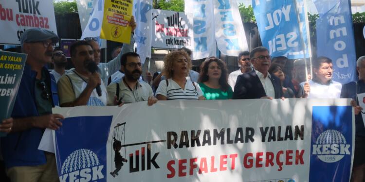 TÜİK önünde ‘enflasyon’ protestosu