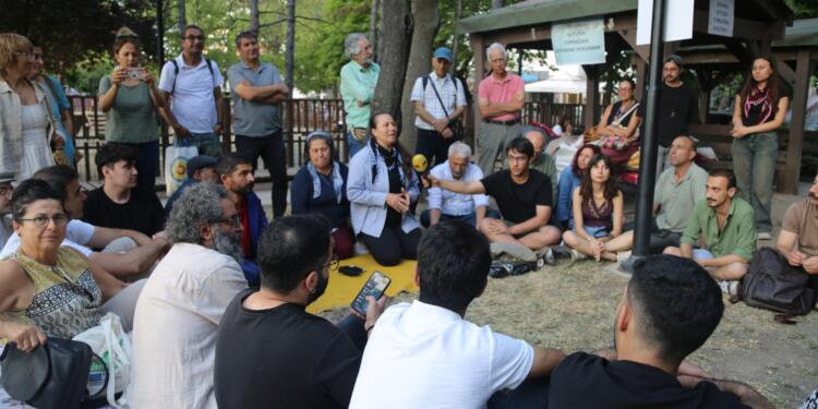 Ankara’da eylem yapan köylülere dayanışma ziyareti