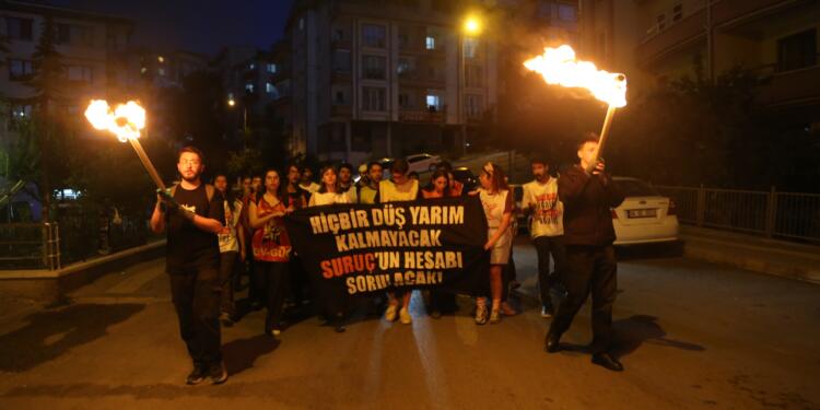 Pirsûs’ta katledilenler için Tuzluçayır’da yürüyüş yapıldı