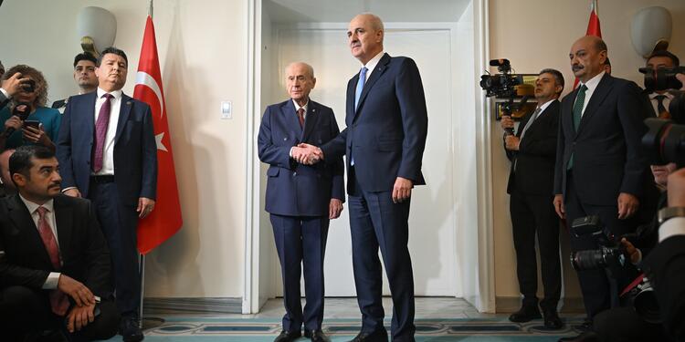 Kurtulmuş’tan Meclis’te Bahçeli’ye ziyaret